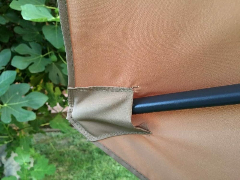 BELLRINO DECOR Replacement STRONG & THICK Umbrella Canopy for 9ft 6 Ribs TAUPE (Canopy Only) - Image 3